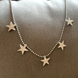 Vintage 80s rhinestone 🌟stars🌟 necklace